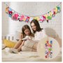 Guyode 2 Pièces 4m Rangement Peluche, Hamac Peluche avec 40 Pinces en Métal, Rangement Jouet Enfant, Organisateur Suspendu pour 