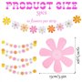 Guyode 5 Pièces Guirlande Marguerite Style Bohème Deco Printemps Bannières Suspendues Guirlandes Décoration Bannière Élégant S'a