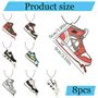 Guyode 8 Pièces Désodorisants pour Auto Interessant Parfum Voiture Sneakers Muster Dekoration Odeur Voiture Anhängerset S'appliq