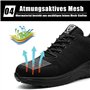 ZSDZSZ Chaussures de Sécurité Hommes Femmes Légère Respirantes Chaussures de Travail Confortable Antidérapante Baskets de Sécuri