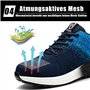 ZSDZSZ Chaussures de Sécurité Hommes Femmes Légère Respirantes Chaussures de Travail Confortable Antidérapante Baskets de Sécuri