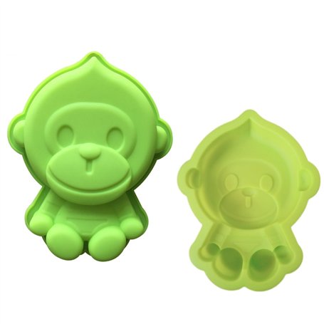 Dawwoti Singe Silicone Cake Moule Fondant Cake Decoration Bac À Glaçons De Cuisson Moule Chocolat pour Enfants Kids