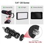 SMALLRIG Pince à Rotule Multifonctionnelle Adaptateur Double Ball avec Rod Clamp et 1/4'' Vis Standard 2164