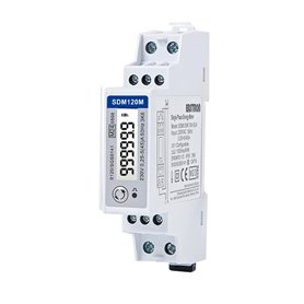 Compteur d'électricité monophasé Eastron SDM120 Modbus Rail DIN 45 Amp kWh Pulse Modbus RS485 RTU Écran LCD rétroéclairé numériq