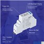 Compteur d'électricité monophasé Eastron SDM120 Modbus Rail DIN 45 Amp kWh Pulse Modbus RS485 RTU Écran LCD rétroéclairé numériq