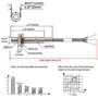 Heschen M6 capteur de proximité inductif interrupteur Type de bouclier LJ6A3-1-Z/BX détecteur 1mm 10-30VDC 150mA NPN normalement