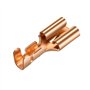 Heschen Lot de 100 cosses à sertir femelle à épissure rapide 6,3 mm Connecteur à sertir non isolé