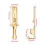 Heschen Lot de 100 cosses à sertir mâles à épissure rapide 4,8 mm Connecteur à sertir non isolé