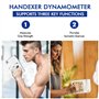 Dynamomètre numérique à main avec écran LCD rétroéclairé pour test de force de préhension et entraînement 120 kg