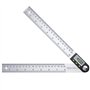 Neoteck Angle Finder Numérique 200mm/8 pouces 0-360° Règle Inclinométrique Numérique Rapporteur en Acier Inoxydable Inclinomètre