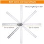 Neoteck Angle Finder Numérique 200mm/8 pouces 0-360° Règle Inclinométrique Numérique Rapporteur en Acier Inoxydable Inclinomètre