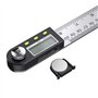 Neoteck Angle Finder Numérique 200mm/8 pouces 0-360° Règle Inclinométrique Numérique Rapporteur en Acier Inoxydable Inclinomètre