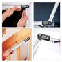Neoteck Angle Finder Numérique 200mm/8 pouces 0-360° Règle Inclinométrique Numérique Rapporteur en Acier Inoxydable Inclinomètre