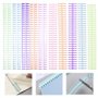 SLTAXAR 15PCS Peignes de Reliure en Plastique en color de 10 mm 30 Trous