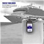 Cruise On Lot de 4 porte-étiquettes de bagage Carnival Cruise Line pour croisières en 2023 et 2024, transparent, carnaval
