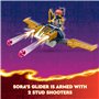 Lego Ninjago Ninja Team Combo Véhicule Combo 71820 4 en 1 pour Enfants avec Planeur, Course Tout-Terrain et 2 Jouets de Moto, Ca