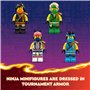 Lego Ninjago Ninja Team Combo Véhicule Combo 71820 4 en 1 pour Enfants avec Planeur, Course Tout-Terrain et 2 Jouets de Moto, Ca