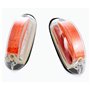 Lot de 4 feux de gabarit LED verticaux 12 V 24 V Rouge/blanc/orange