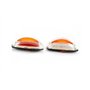 Lot de 4 feux de gabarit LED verticaux 12 V 24 V Rouge/blanc/orange