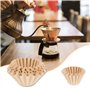 150 Pcs Papier Filtre a Corbeille, Filtre à Café en Papiers, 45/110 mm Filtre en Papier pour Machine à Café Cafetières Maison Bu