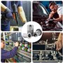 110 Pièces Insert Fileté Metal, Ecrou a Sertir, M3 M4 M5 M6 M8 Écrous à Sertir Rivet Fileté, Écrou de Rivet a Tête Plate en Acie