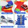 Circuit Voiture Enfant 309 Pcs Flexible avec Ascenseur Automatique Jouet Enfant 3 4 Ans Circuit Voiture Electrique Cars Jouet Ca