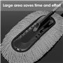 KERALI Plumeau télescopique en microfibre à long manche pour voiture, camion et moto - Doux et anti-rayures - Outil de dépoussié