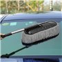 KERALI Plumeau télescopique en microfibre à long manche pour voiture, camion et moto - Doux et anti-rayures - Outil de dépoussié