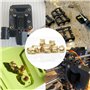 Kit d'outils d'insertion thermique - Écrous en laiton - Impression 3D - 60 W - Fer à souder numérique et 380 pièces - Inserts fi