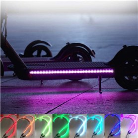 MotuTech Bande LED Lumineuse pour Xiaomi M365 M365 Pro 1S Essential Lumière décorative d'Alarme Veilleuse Aveuglante Multi-Coule