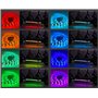 MotuTech Bande LED Lumineuse pour Xiaomi M365 M365 Pro 1S Essential Lumière décorative d'Alarme Veilleuse Aveuglante Multi-Coule