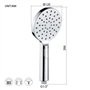 GRIFEMA PORTO-G17103 Set de Douche Encastrable/Robinet Monocommande de Douche avec Flexible, Douchette 3 Jets, Support, Pomme de