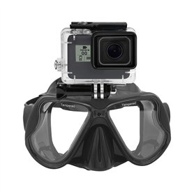 Masque de plongée sous-Marin en Silicone Lunettes de plongée avec Tuba Compatible with GoPro Hero (2018) GoPro Hero 7 6 5 4 3