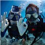Masque de plongée sous-Marin en Silicone Lunettes de plongée avec Tuba Compatible with GoPro Hero (2018) GoPro Hero 7 6 5 4 3, B
