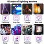 GVM Lampe Vidéo LED RVB avec Contrôle Bluetooth, kit d'éclairage de Studio de Photographie 60W avec Contrôle APP, 2 Packs de Lum