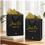 2 Sacs Cadeaux Juste Pour Toi avec 4 Feuilles Papiers de Soie Doré Sac 23x18x10cm pour Mariage Anniversaire Cérémonie Cadeau Inv