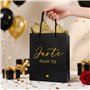 2 Sacs Cadeaux Juste Pour Toi avec 4 Feuilles Papiers de Soie Doré Sac 23x18x10cm pour Mariage Anniversaire Cérémonie Cadeau Inv