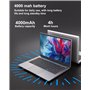 PINSTONE Ordinateur Portable avec 6Go RAM et 128Go SSD,Ordinateurs Portable 14 Pouces avec Processeur Dual Core N4000,avec WiFi 