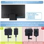 4 pieds Compatible avec Samsung OLED 4K TV 55'' 65'' 77'' S95D Series QN55S95DAT QN65S95