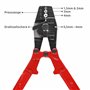 Steelropes24 Pince à sertir 2 en 1 et ciseaux à câble métallique - Pince à sertir jusqu'à 4 mm d'épaisseur