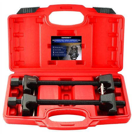 DASBET Ensemble d'outils compresseur de Ressort de Jambe de Force Macpherson Compresseur de Ressort hélicoïdal 2PCS avec Broches