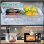TEEUCNY Sac Sous Vide Alimentaire, 3 Rouleaux 28x400cm Rouleau Sacs Machine Sous Vide Alimentaire, Sans BPA, Sac de Congelation 
