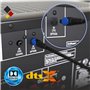 Câble optique Toslink de 3 m - Câble numérique - Câble audio - Contacts dorés - Fibre optique - SPDIF Digital compatible avec ba