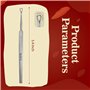 MJW Professionnel Dissolvant de Cérumen D'acier Inoxydable Curette Auriculaire Hygiénique Nettoyage pour Enlever Irrigation des 