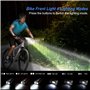 Blukar Éclairage Vélo, Ensemble Lumière Vélo LED Puissante USB Rechargeable Avant et Arrière, Lampe Vélo Etanche 6 Modes Phare d