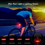 Blukar Éclairage Vélo, Ensemble Lumière Vélo LED Puissante USB Rechargeable Avant et Arrière, Lampe Vélo Etanche 6 Modes Phare d