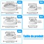 20 Pièces 5 Tailles Grille d'aération Trou Inox Blanc Ronde Grille Ventilation (19mm/25mm/29mm/35mm/53mm) Cuisine Meubles Grille