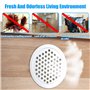 20 Pièces 5 Tailles Grille d'aération Trou Inox Blanc Ronde Grille Ventilation (19mm/25mm/29mm/35mm/53mm) Cuisine Meubles Grille