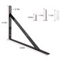 4 Pcs Supports Triangulaires de 90 Degrés en Acier