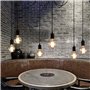 Suspension Vintage Plafonnier E27 Douille de Lampe Suspension Luminaire Lustre Plafonnier pour Salon, Chambre, Cuisine Douille E